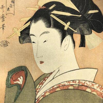 Vintage Japanese Lithograph