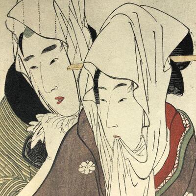 Vintage Japanese Lithograph