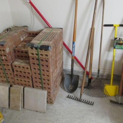 Yard tools & BRICKS!
