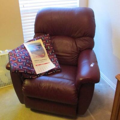 Leather recliner