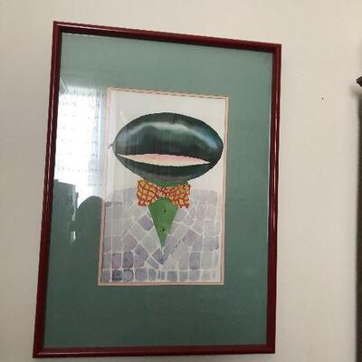 https://www.ebay.com/itm/124253108699	PR1079: Gene Meyer's Water Color Melon Head with Bow Tie Portrait Local Estate S		 Buy-it-Now...