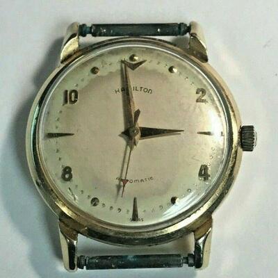 https://www.ebay.com/itm/124444216323	HY002 HAMILTON AUTOMATIC WATCH UNTESTED, 14K GOLD CASE, NEEDS SERVICING		 Buy-IT-Now 	 $599.99 

