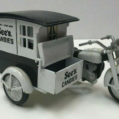 https://www.ebay.com/itm/124367466522	WL160 See's Old Time Home Made Candies Motorcycle and Side Cart Toy Memorabilia		 Buy-it-Now...