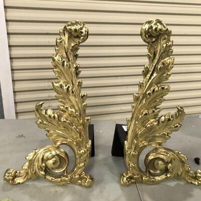 https://www.ebay.com/itm/114545016832	KG8056 Brass Fireplace Ornamental Andirons Pickup Only		Auction

