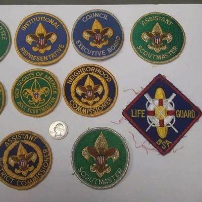 https://www.ebay.com/itm/124166170198	AB0282 LOT OF 10 VINTAGE BOY SCOUTS OF AMERICA PATCHS $30.00 MORE BOX 70 AB028		 Buy-it-Now 	 $20.00 
