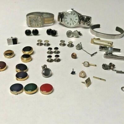 HY010	https://www.ebay.com/itm/114544984790	HY010 MENS JEWELRY LOT TIE CLIPS, CUFFLINKS, TIE TACKS AND WATCHES		 Auction 
				 . 
