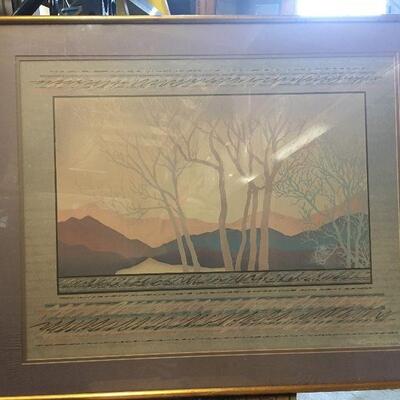 https://www.ebay.com/itm/124432185907	LAR0022 Cooper Smith: Pink and Blue Trees and mountains with Purple Surrounding		 OBO 	 $20.00 
