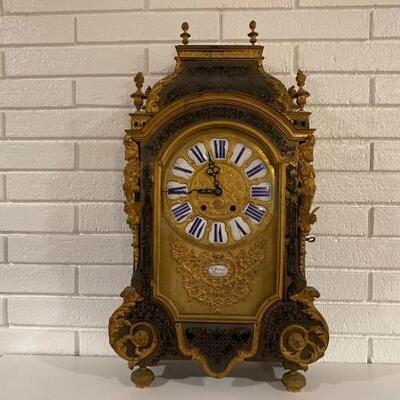 1011	

Churet Paris Mantle Clock
Churet Paris Mantle Clock With Electric Conversion 26”x14.5”