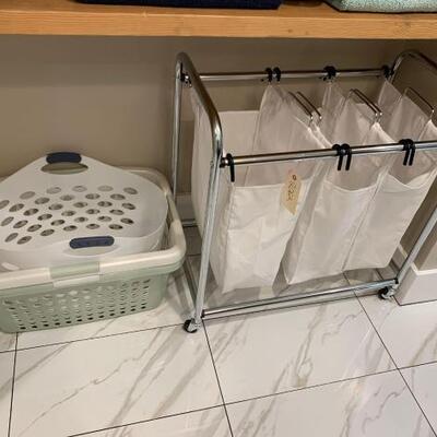 2062	

3 Laundry Baskets And 3 Cubby Hamper
Laundry Baskets Measure Range In Size From Approx: 20” x 25” - 18” x 23” And Hamper Measures...