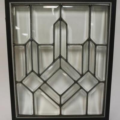1060	LEAD BEVELED GLASS WINDOW, 17 1/4 IN WIDE X 21 5/8 IN HIGH	50	100	25	PLEASE PAY ATTENTION FOR DAILY ADDITIONS TO THIS SALE. PARTIAL...