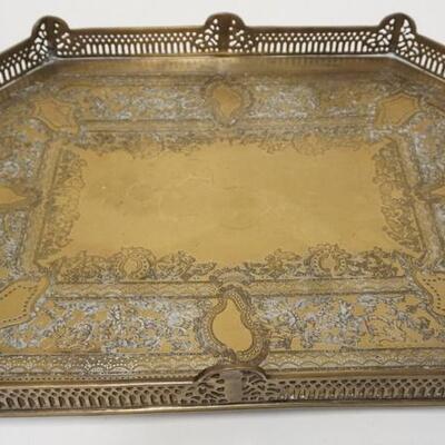 1092	LARGE BRASS TRAY W/ PIERCED GALLERY 23 3/4 IN X 18 1/4 IN 4 IN H 	50	100	20	PLEASE PAY ATTENTION FOR DAILY ADDITIONS TO THIS SALE....