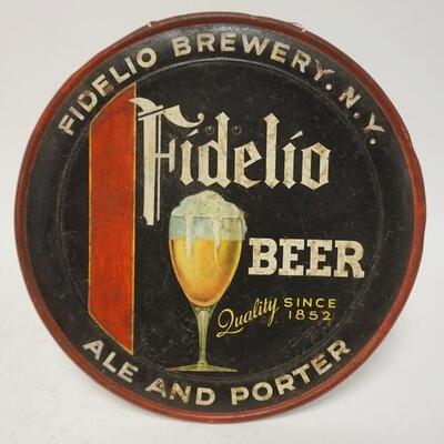 1015	FIDELIS BEER TRAY, CAN HANG OR STAND, 13 3/4 IN DIAMETER	50	100	20	PLEASE PAY ATTENTION FOR DAILY ADDITIONS TO THIS SALE. PARTIAL...