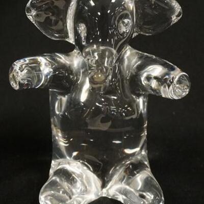 1036	HAND MADE SIGNED CRYSTAL ELEPHANT 6 1/2 IN H 	40	80	10	PLEASE PAY ATTENTION FOR DAILY ADDITIONS TO THIS SALE. PARTIAL UPLOADS WILL...