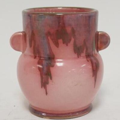 1019	PINK WELLER ART POTTERY VASE HAS DRIPS OF BLUE & RED 5 1/4 IN H 	50	100	20	PLEASE PAY ATTENTION FOR DAILY ADDITIONS TO THIS SALE....