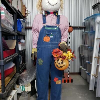 Available for pre-sale! 7ft tall scarecrow. Call or email us to discuss pricing or place a bid. 