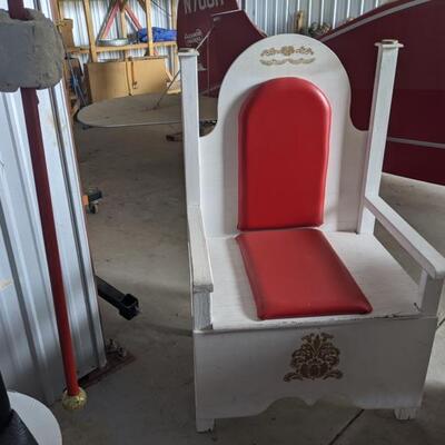 Available for pre-sale! Santas Chair. Call or email us to discuss pricing or place a bid. 