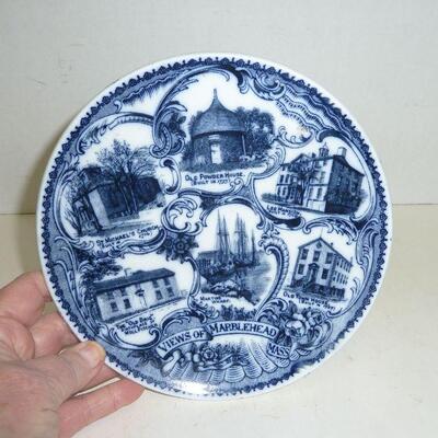 Marblehead Mass vintage souv plate