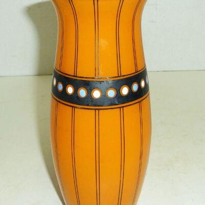 Czech vase signed