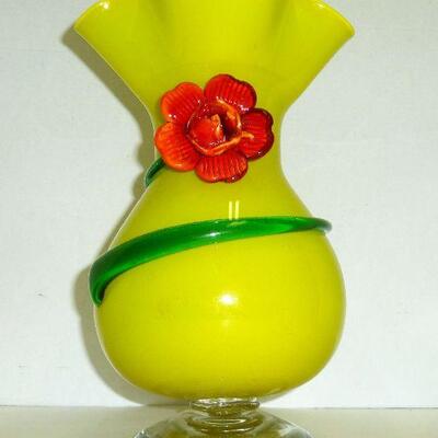 Lg. Murano art glass vase