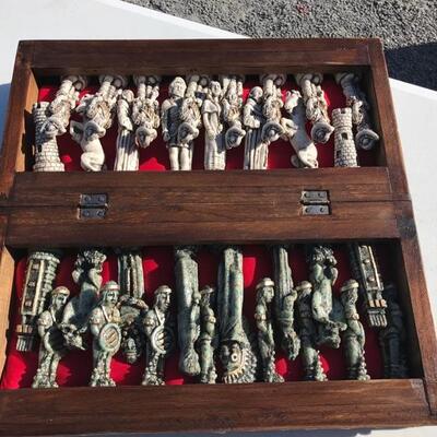 New chess set from Mexico. Made of marble. Hand carved $250