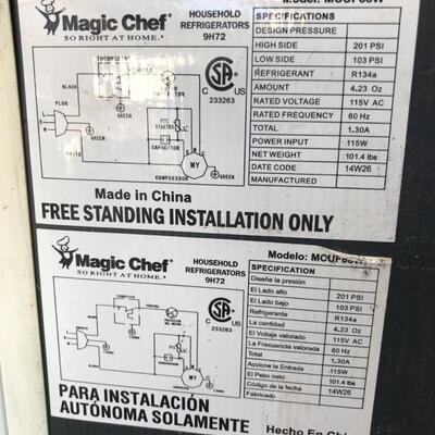 Magic Chef freezer $75
