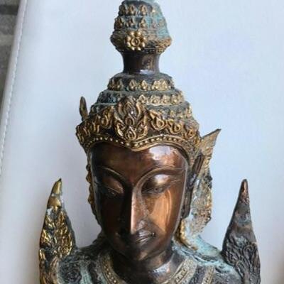 Indonesian bronze gods pair $600
