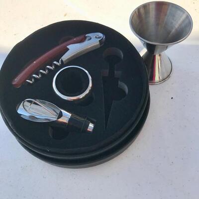 Bar tools in leather case $6