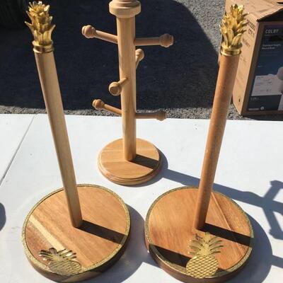 cup stand $3 paper towel holders $5 each