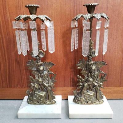 2430	

Two Vintage Candle Stick Holders
Measures approx 15