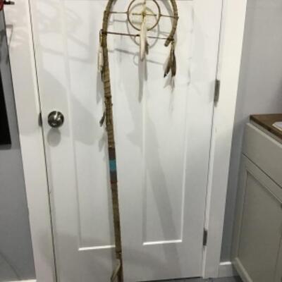 Ceremonial arched staff