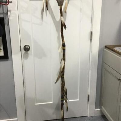 Antler ceremonial staff