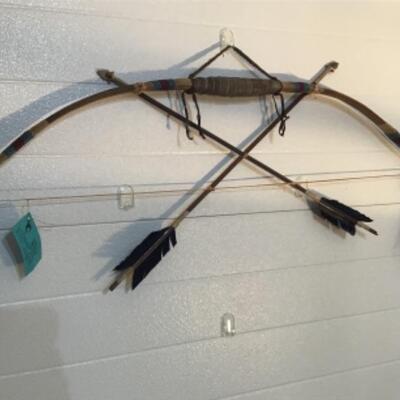 Decorative bow and arrow 