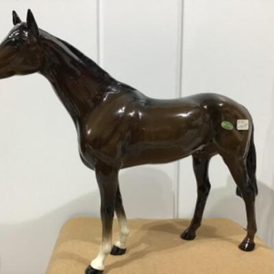 Dark horse statue