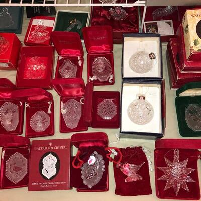 Waterford Crystal Christmas Ornaments 