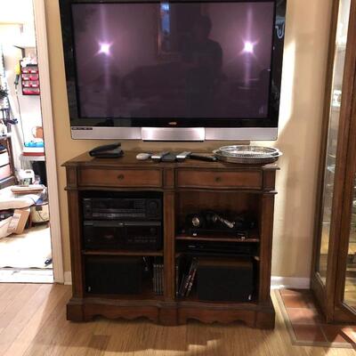 Another tv and cabinet