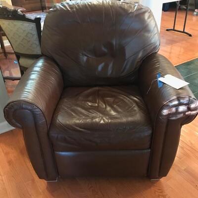 Leather recliner $220
40 X 36 X 36