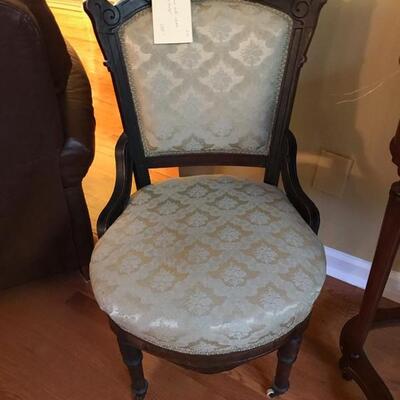 Victorian side chair $125
19 X 19 X 36