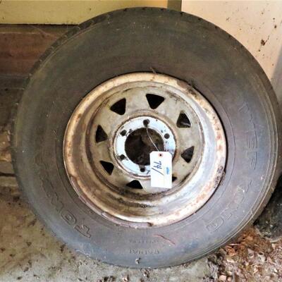 Truck Wheel Rim with Tire 6 Lug