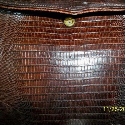 Close up of the front of purse