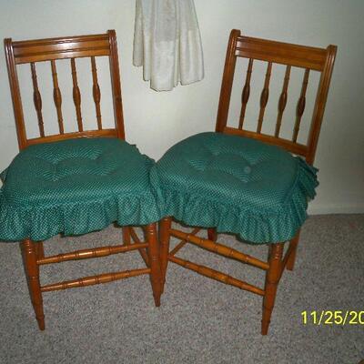2 - Antique/Vintage Chairs with caned seats.