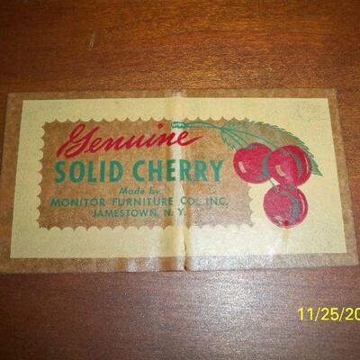 Close up of Paper Label
