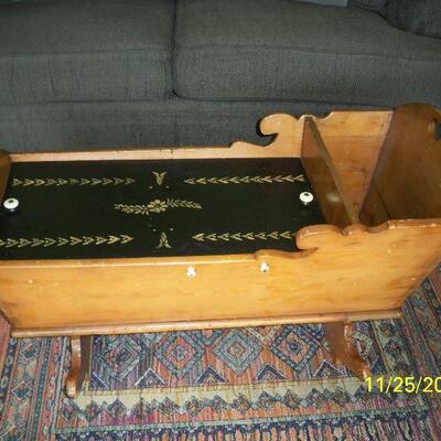Antique Cradle ( Made into Coffee Table)