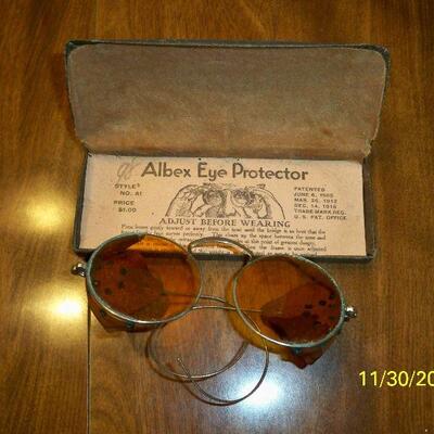 Glasses inside of case