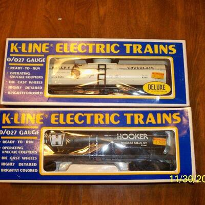 2 - Vintage K-Line Train Cars