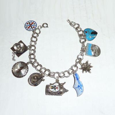 Sterling charm bracelet