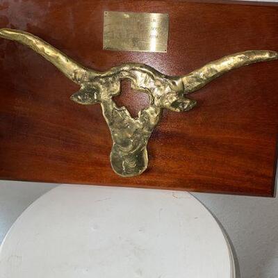 UT Texas Longhorn plaque 