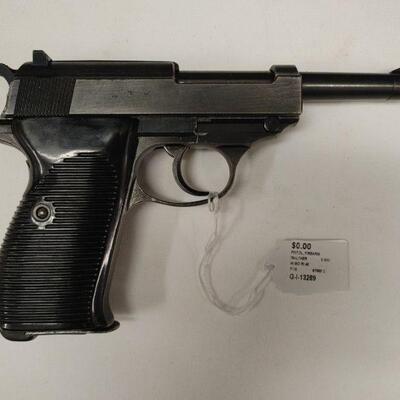 Walther P38, 9mm pistol. WWII Nazi proofed.