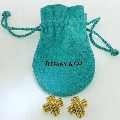 Pair of 18kt Tiffany & Co. 