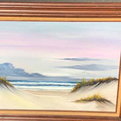 Vintage original painting by Halladay