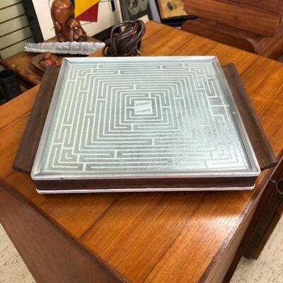 Vintage Salton heating tray, square